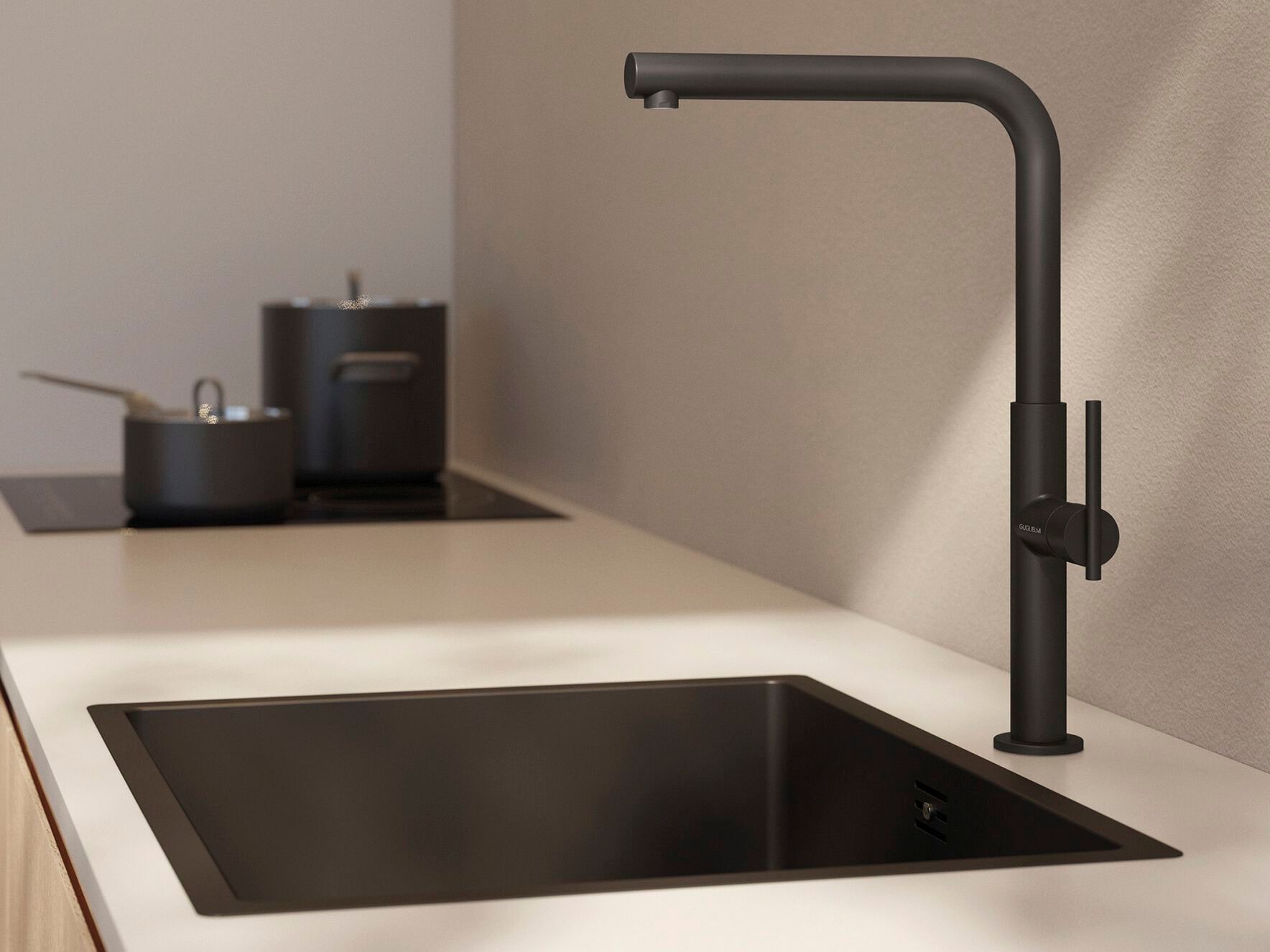 Однорычажный смеситель для кухни с поворотным изливом GUGLIELMI RUBINETTERIE Траверс ARCH-00110296 - Вид №2