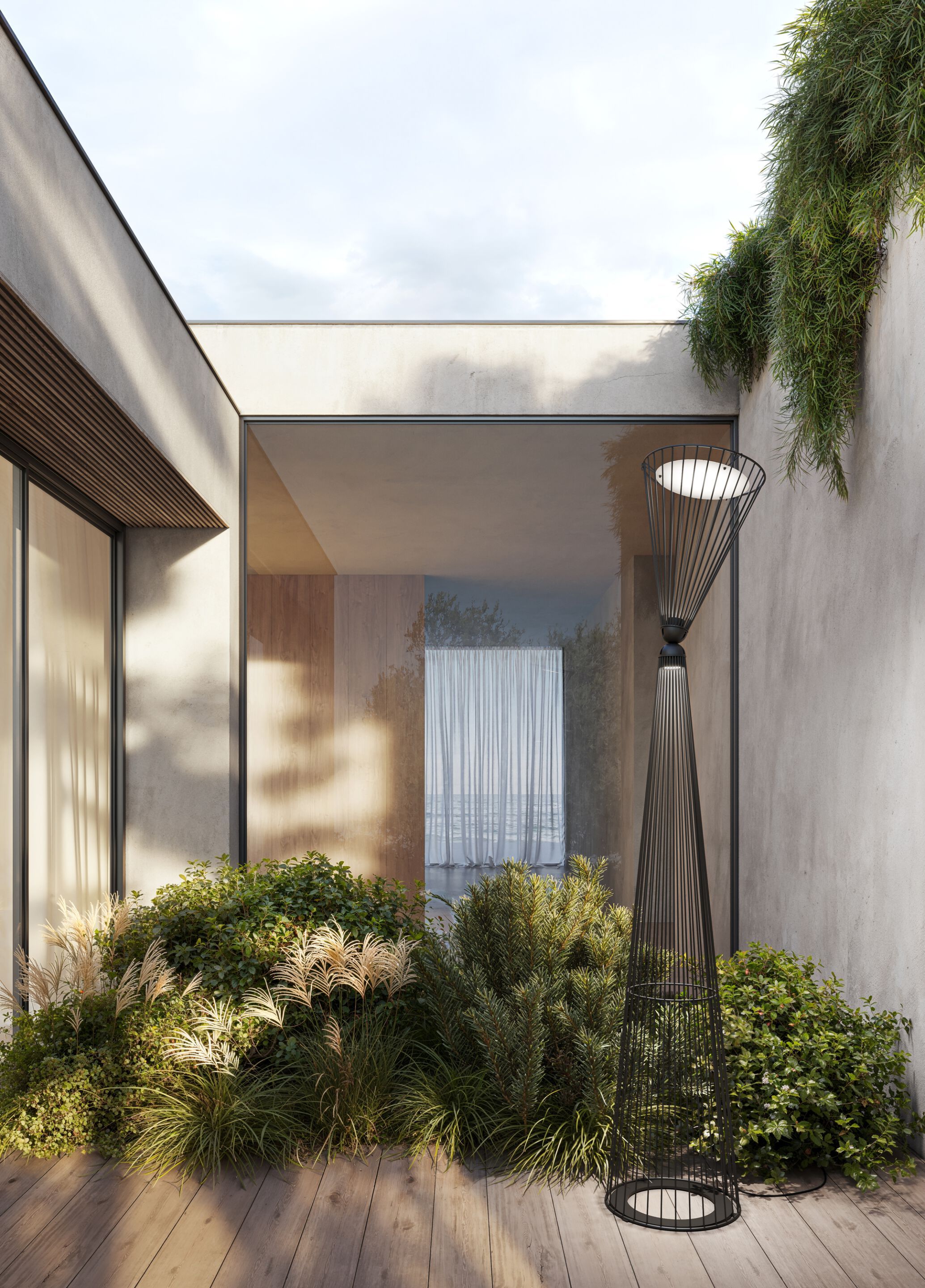 Алюминиевый светодиодный напольный торшер Karman Ikonika ARCH-00085588 - Вид №2