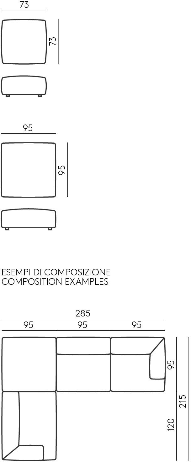 DE PADOVA Модульный тканевый диван sun-id-1437850 - Вид №6