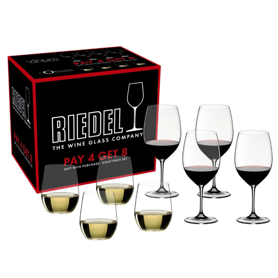 Набор Vinum Bordeaux, 8 шт., бессвинцовый хрусталь Riedel 541659 - Вид №3