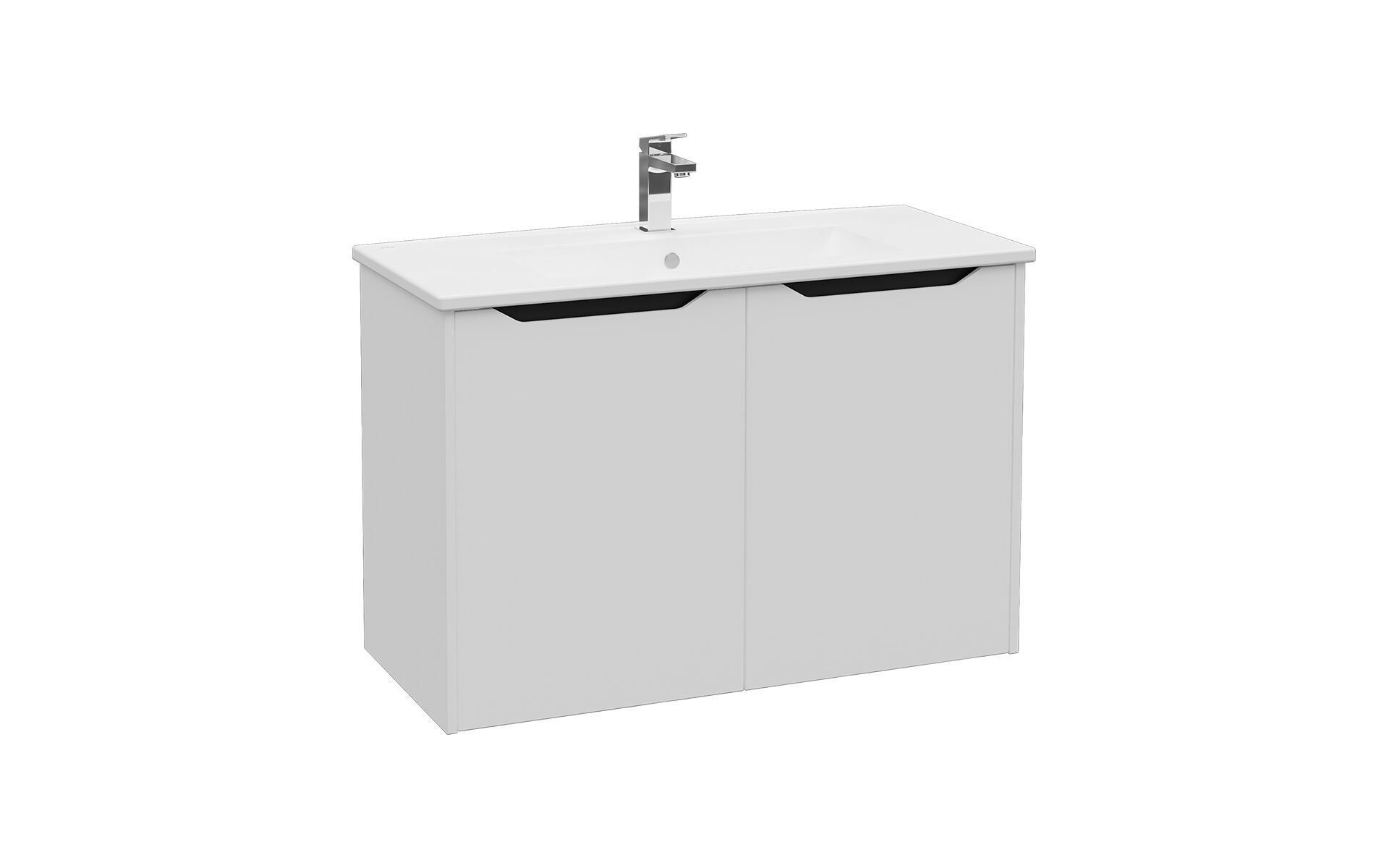 Подвесной шкаф для умывальника со встроенной раковиной VitrA Bathrooms Integra Square ARCH-00064763 - Вид №5