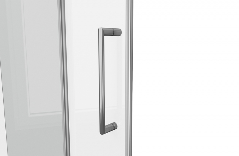 Душевое ограждение (без поддона), одна раздвижная дверь LINE BS120.3101A bravat - Вид №5