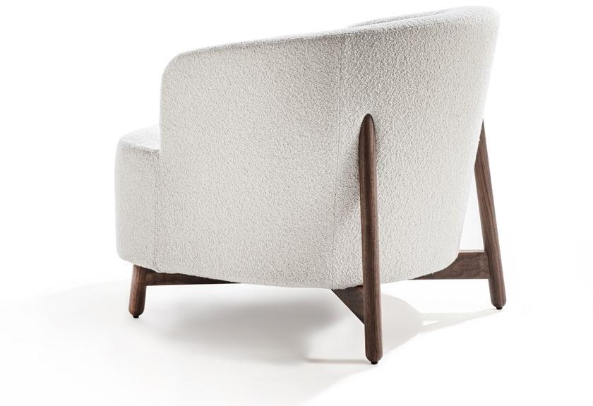 Porada Кресло из ткани и основа из ореха каналетта Twenty sun-id-1403293 - Вид №1