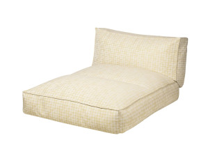 Садовая кровать с откидной спинкой из ткани