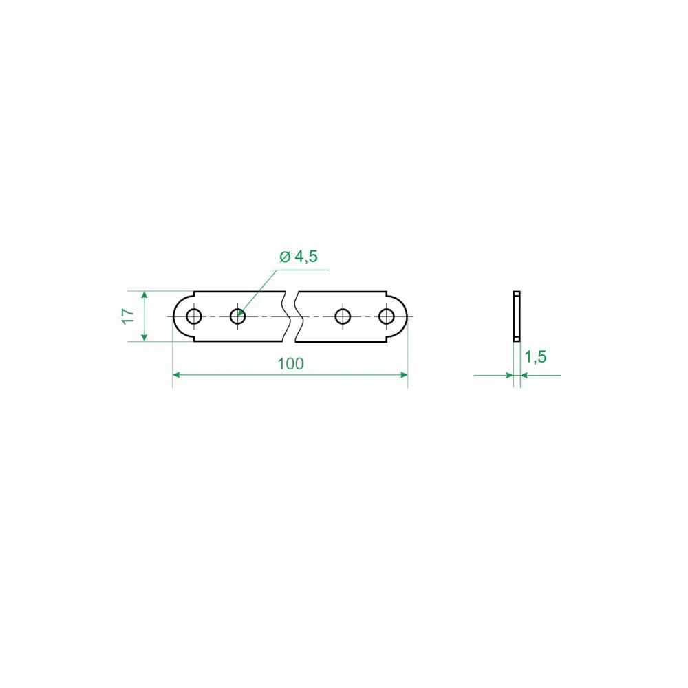 Santreyd Пластина крепежная узкая для мебельной сборки 84857753 STLM-0056234 - Вид №3