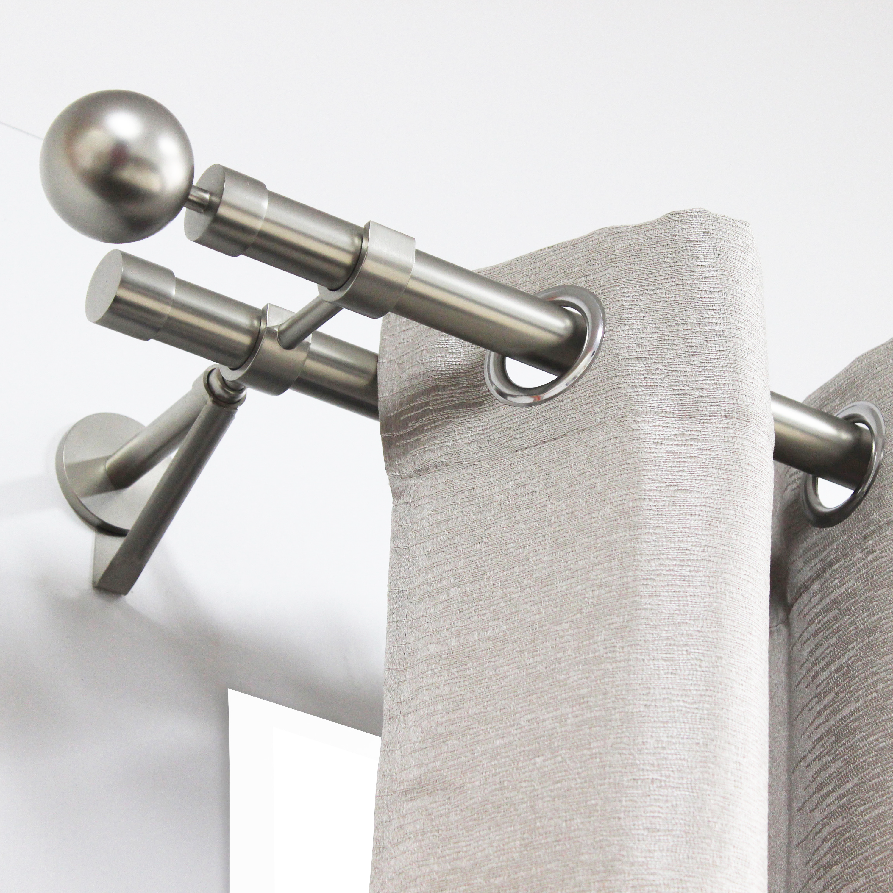 INSPIRE Держатель раздвижной для двухрядного карниза с телескопической штангой 82549622 STLM-0029547 - Вид №2