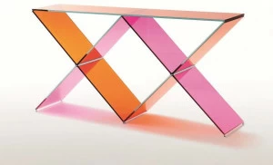 Glas Italia Прямоугольная хрустальная консоль