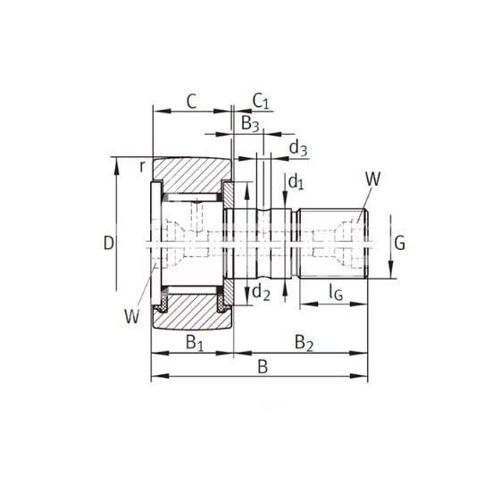 IS1677 Опорный ролик KR30PPX ISKRA  - Вид №1