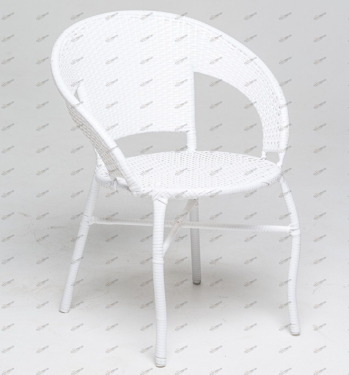 Кресло белое из искусственного ротанга GG-04-06 VINOTTI  00-3885170 Белый 