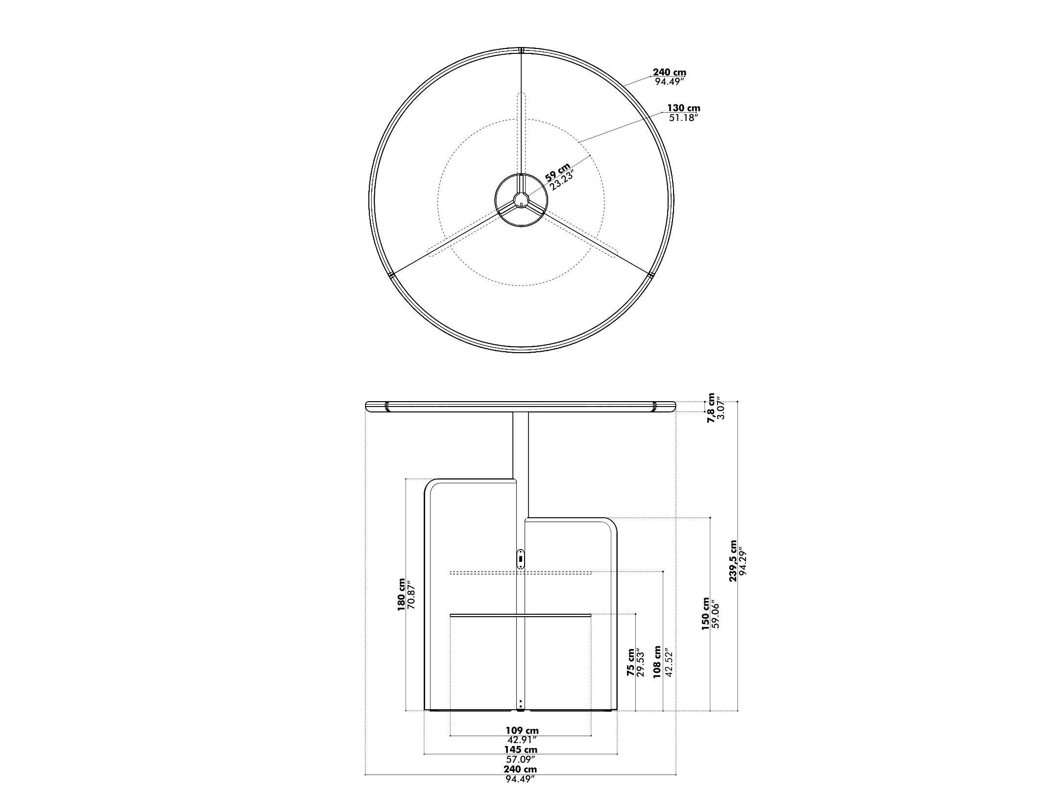 Ткань акустический офис остров BuzziSpace BuzziBrella Focus ARCH-00080749 - Вид №8
