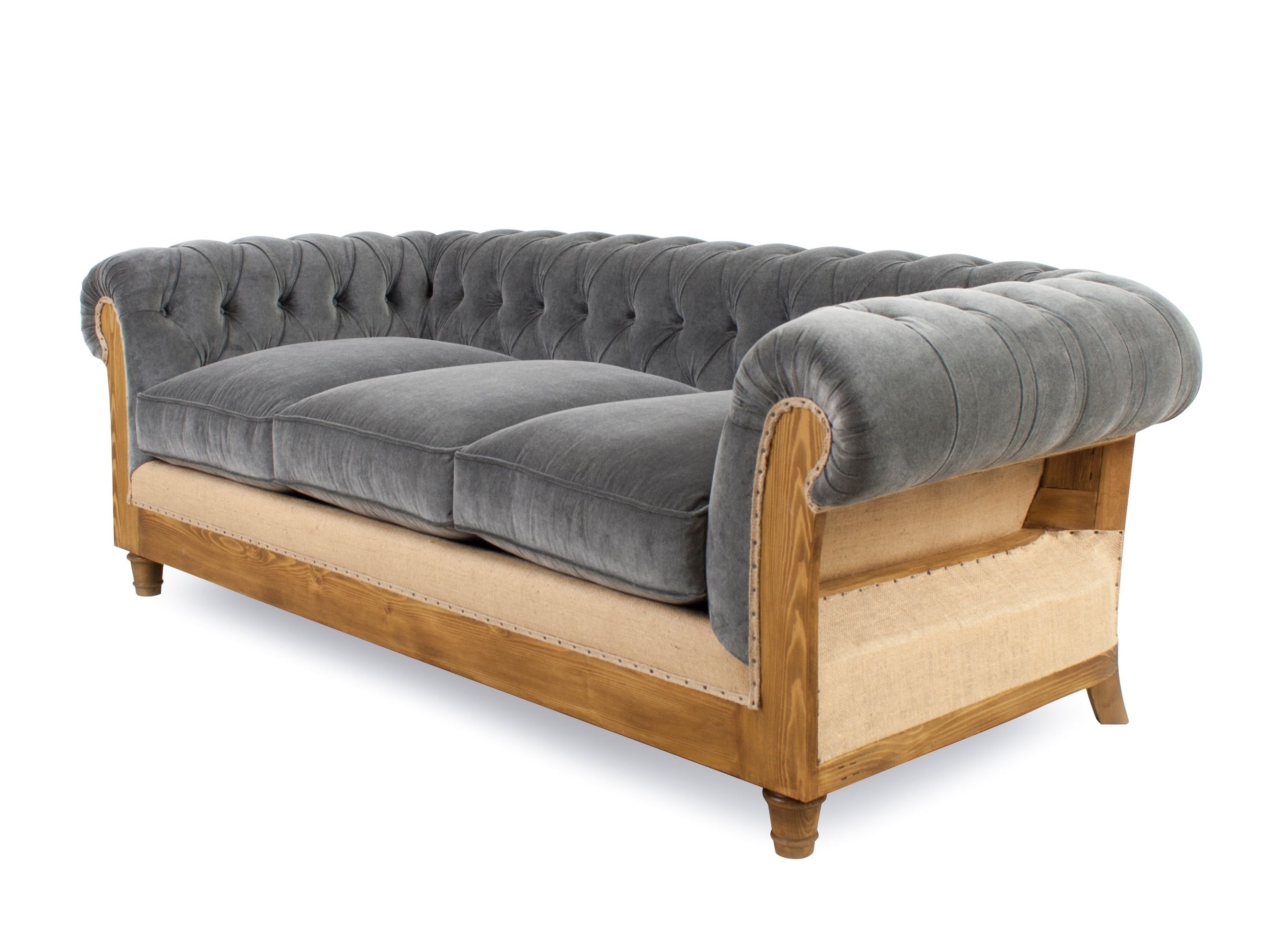 3-местный бархатный диван capitonné CREARTE COLLECTIONS Chesterfield Loor Essence ARCH-00095823