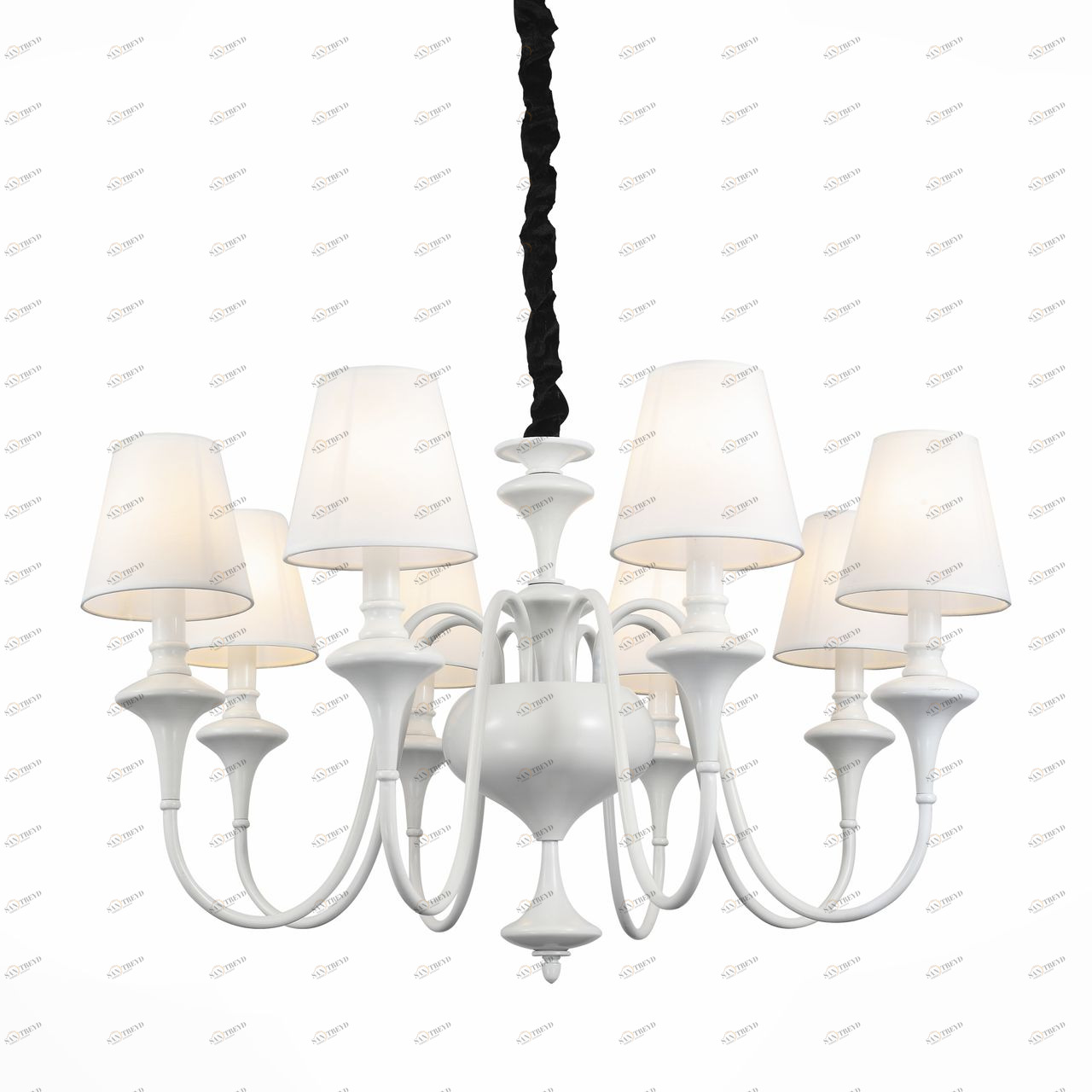 Подвесная люстра ST Luce Cervice SL683.503.08 ST LUCE ДИЗАЙНЕРСКИЕ, CERVICE 057790 Белый 