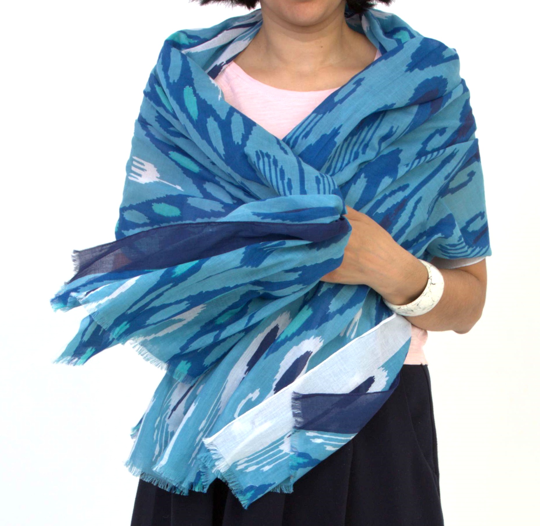 YLANG_B Шаль 100/200 хлопок 100% PETRUSSE Santreyd 