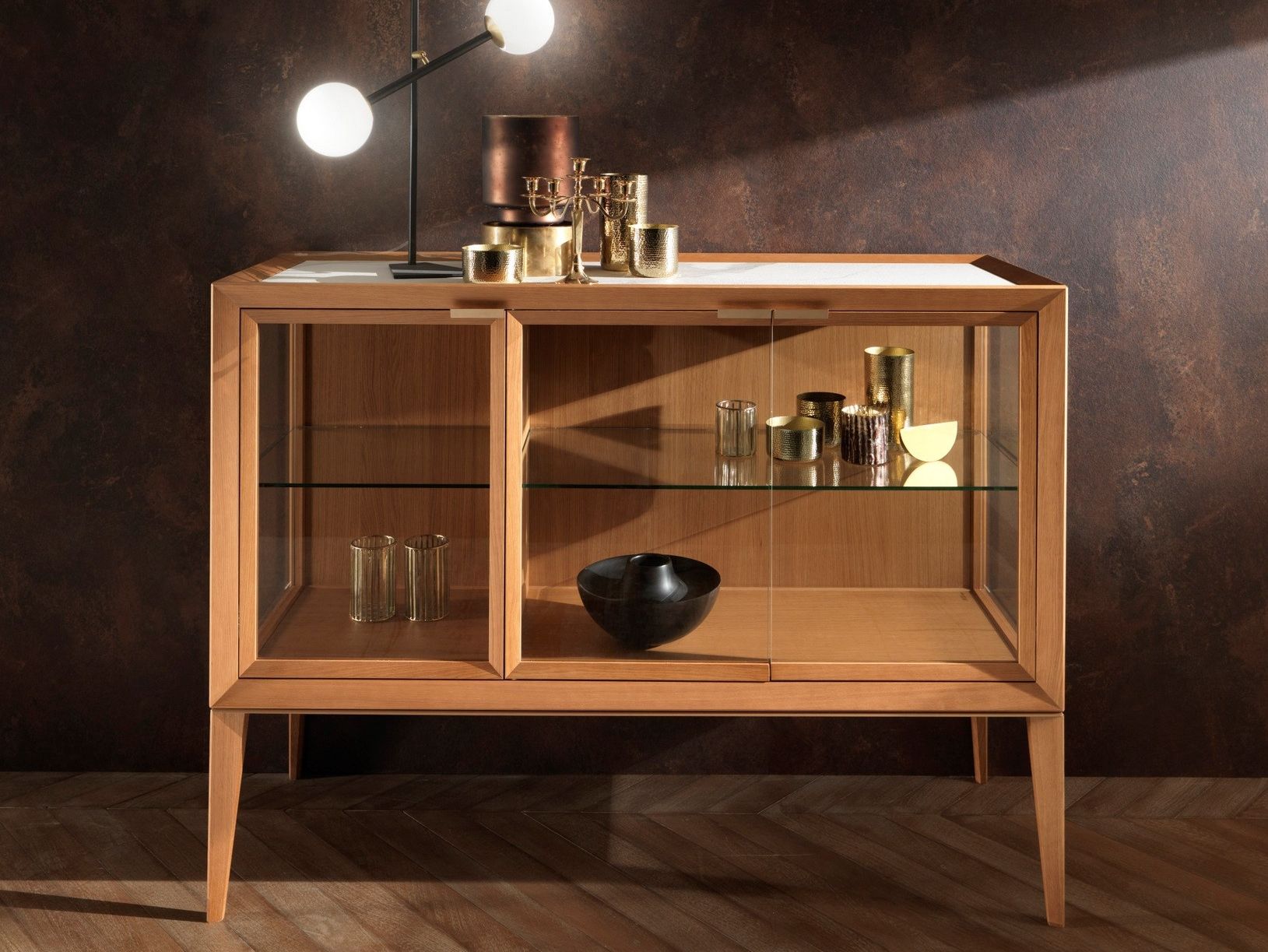 Витрина из хрусталя и дуба RIFLESSI MEDEA ARCH-00137673