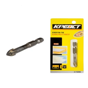 Сверло по стеклу и керамике 4-Грани 12мм 1/4 Креост