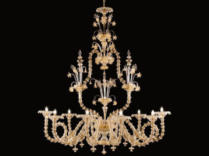 Люстра ручной работы из муранского стекла