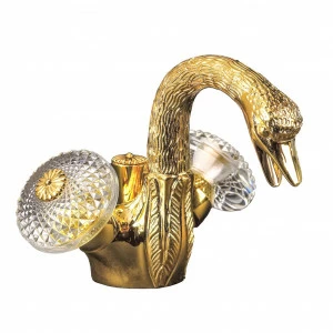 C45-1101 C45-1101 Смеситель для раковины на одно отверстие КРЫЛО ЛЕБЕДЯ Cristal & Bronze CYGNE AILÉ