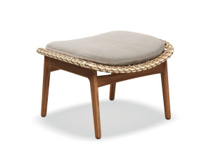 Плетеная и тиковая Садовая подставка для ног