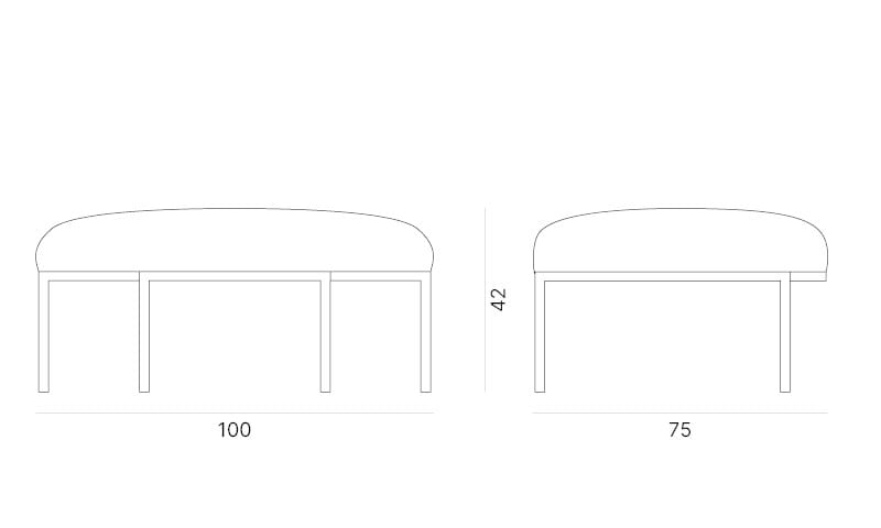 Изогнутый диван из ткани Quadrifoglio Group Design Living ARCH-00130279 - Вид №7