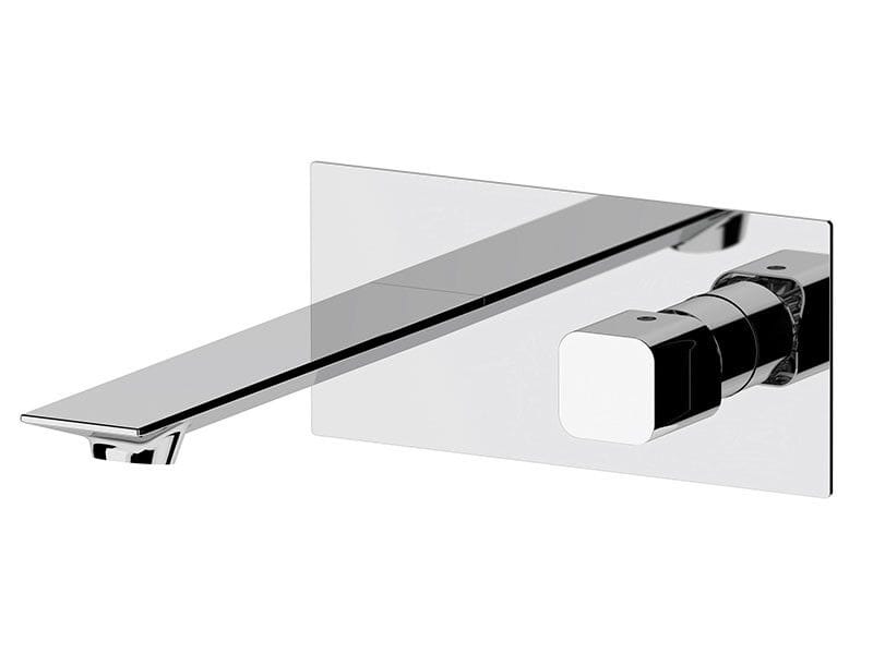 Однорычажный настенный смеситель для раковины с пластиной Rubinetterie Mariani Icon-Q ARCH-00011309 - Вид №1