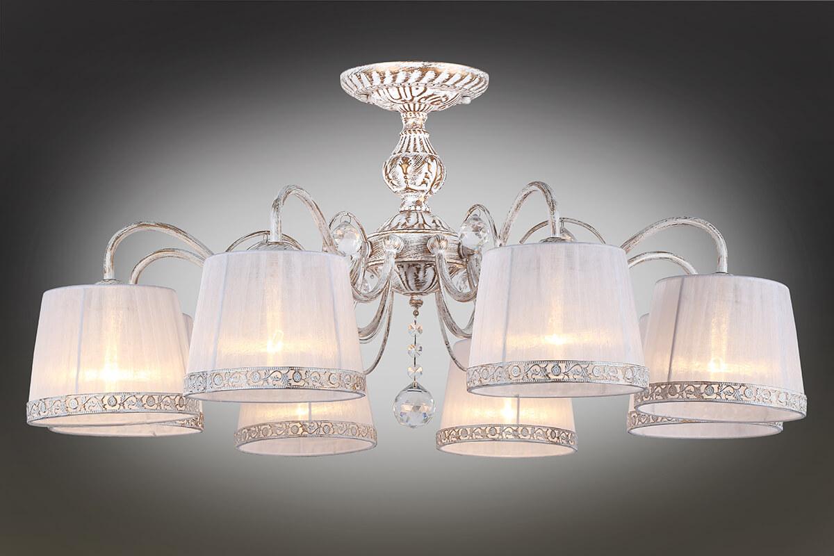 Потолочная люстра Omnilux Campovaglio OML-54107-08 OMNILUX CAMPOVAGLIO 184119 Белый  - Вид №1