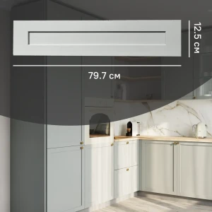 KONSENSA Фасад Кинель для кухонного ящика из массива ясеня серо-зеленый 89398711