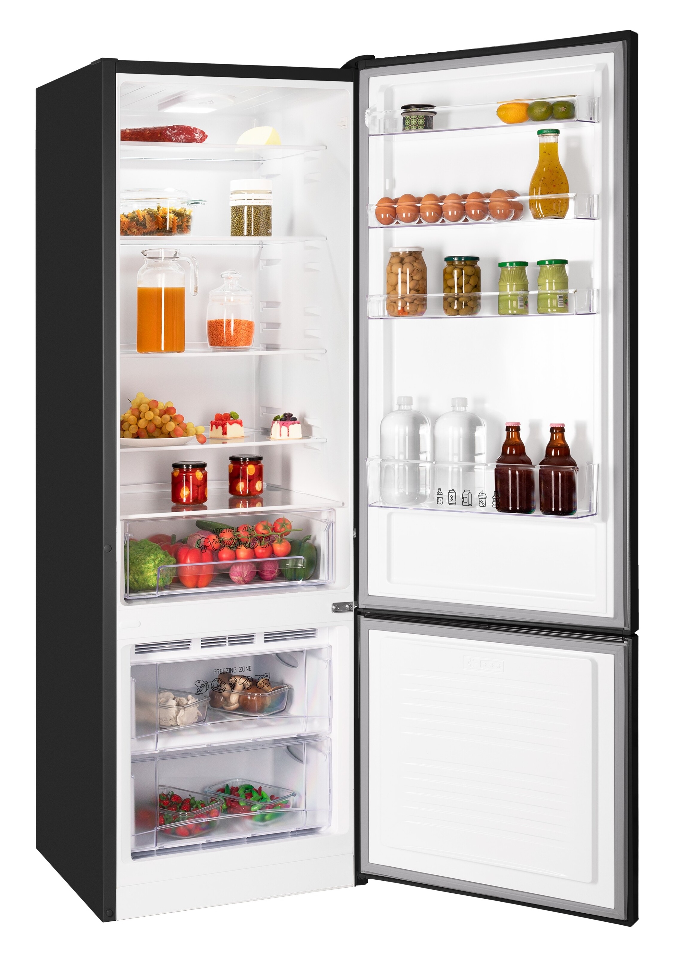 9186072 Холодильник с морозильником   Nordfrost NRB 124 B черный STDN-0147056 - Вид №1