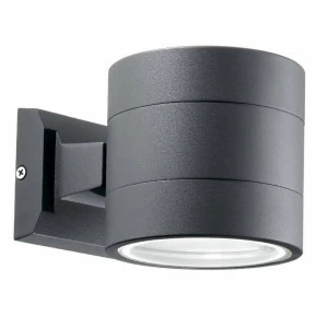 Уличный настенный светильник серый Ideal Lux Snif Ap1 Round Antracite Snif Ap1 Round IDEAL LUX SNIF ANTRACITE 00-3895836 Серый