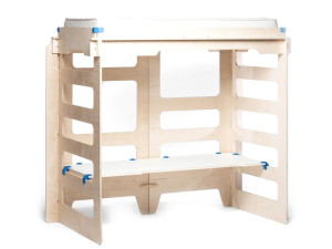 Односпальная кровать-чердак из березы