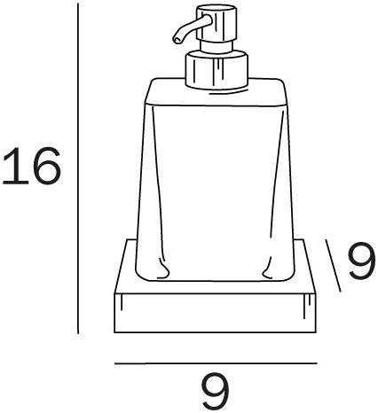 INDA® Дозатор мыла из стекла Mito A2012z - Вид №1
