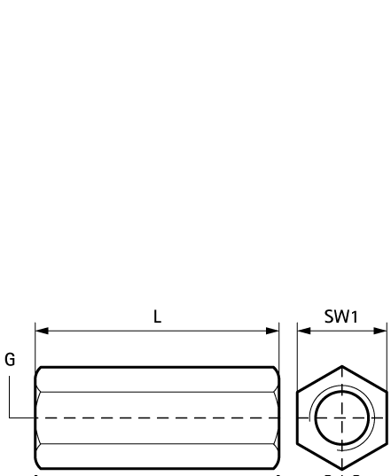 6458830 BIS Соединительные муфты (BUP1000) соединение резьбовых элементов walraven  - Вид №1