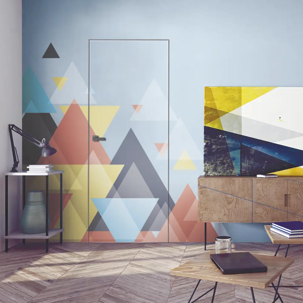 Дверь межкомнатная глухая Invisible 70x220 см левая цвет белый с замком VELLDORIS STLM-2041805 - Вид №6