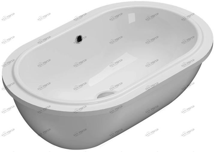 Sc043.bi Накладная раковина под столешницу  овальная Ceramica Globo FORTY3