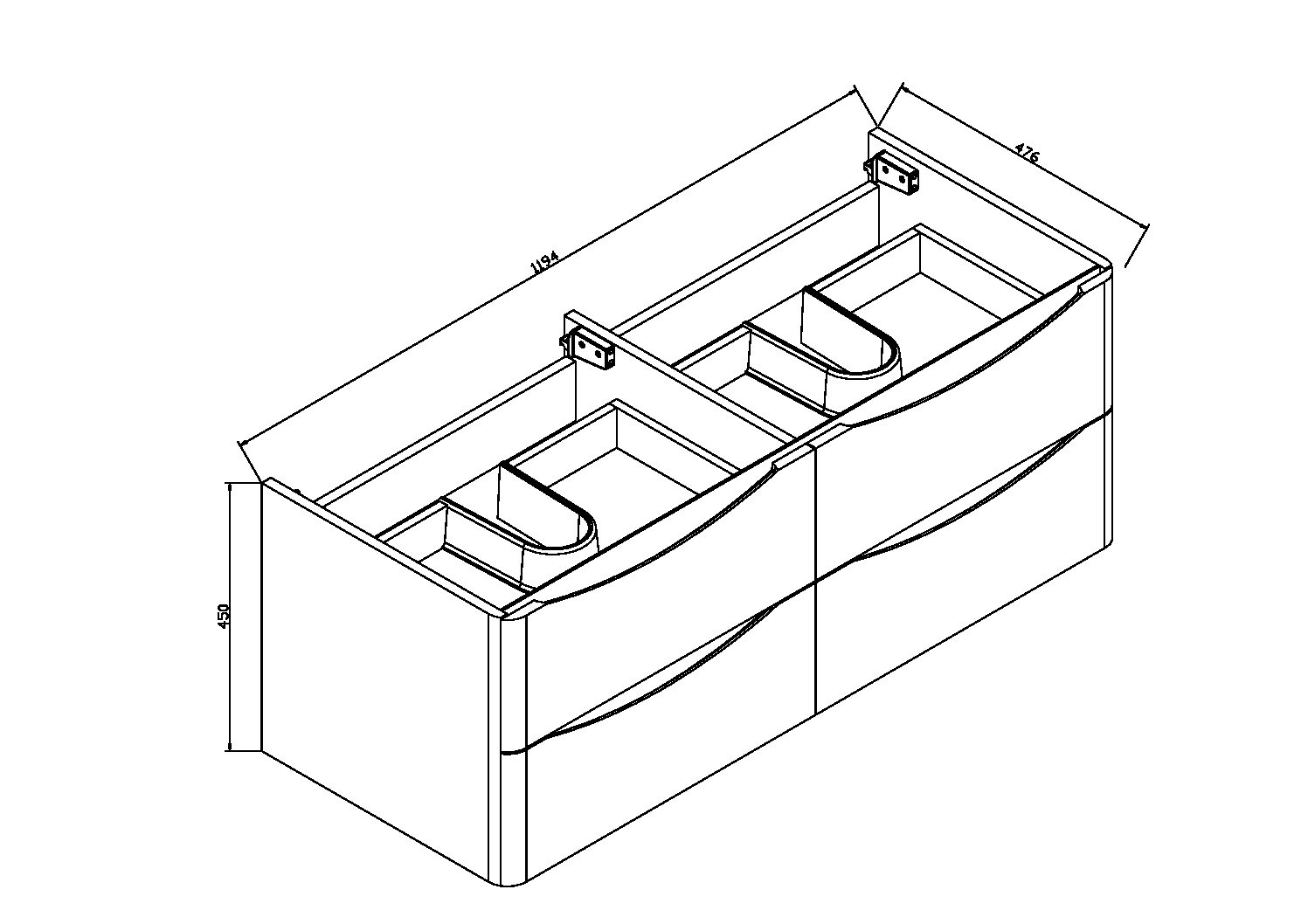 VMC-1R120RW База под раковину Vincea Roberta Santreyd - Вид №4
