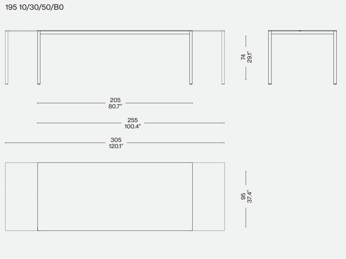 Раздвижной стол из МДФ CASSINA NAAN ARCH-00094081 - Вид №2