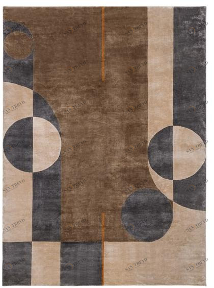 Turri Прямоугольный коврик ручной работы Eclipse sun-id-1425966