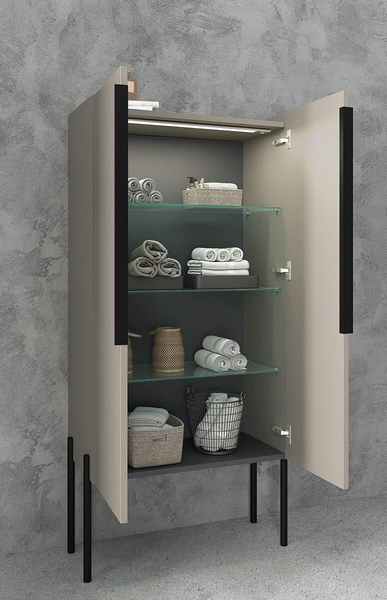 Деревянный напольный шкаф для раковины с держателем для полотенец LEGNOBAGNO Re-Stretch ARCH-00117276 - Вид №3