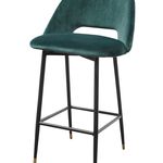 FUVE0012 Барный стул Fulham в зеленом бархате ijlbrown  - Вид №5
