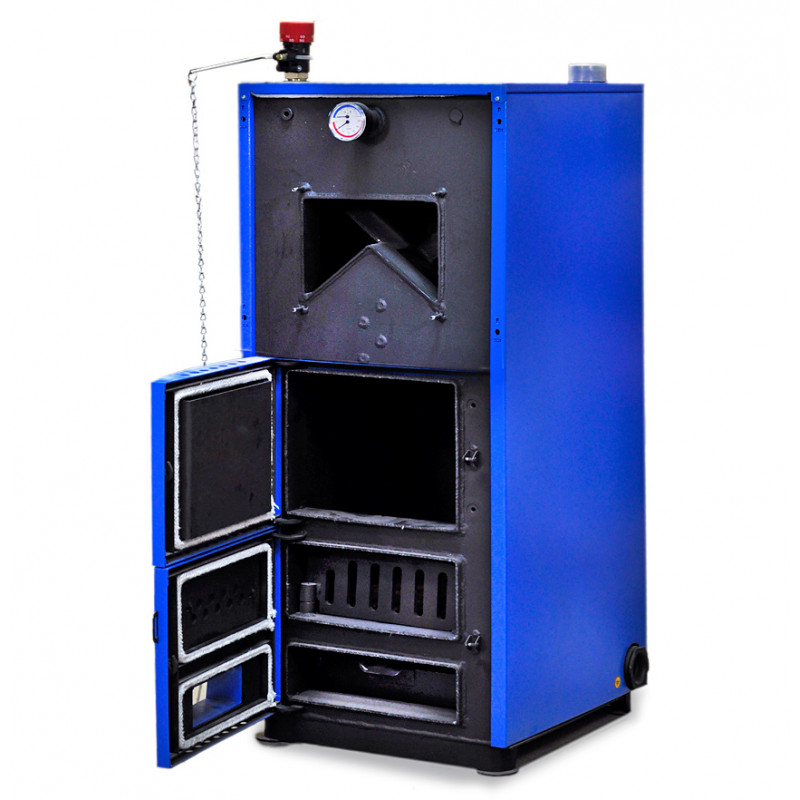 Твердотопливный водогрейный стальной котёл ZOTA Mix 50 MIX50 - Вид №5