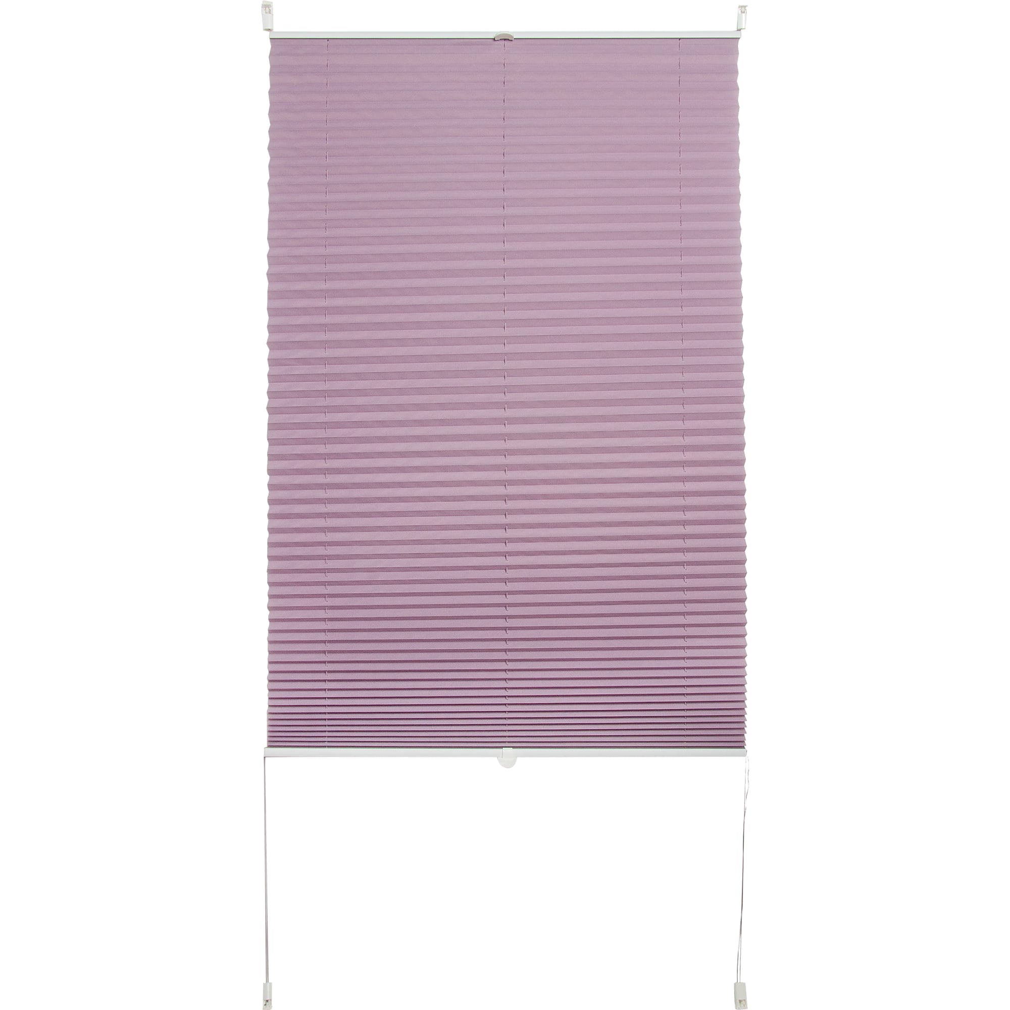 82057312 Штора плиссе «Плайн», 75х160 см, текстиль, цвет сиреневый Santreyd  - Вид №1