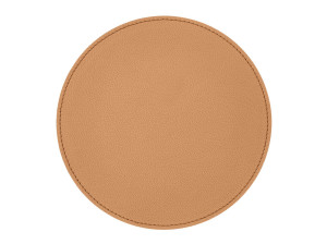 Круглый кожаный коврик для мыши