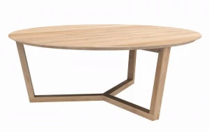 Ethnicraft Круглый журнальный столик из дуба Oak tripod table 050530