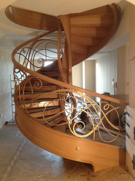 Siller Treppen Винтовая лестница из массива дерева Baku sun-id-1515931 - Вид №2