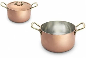 Officine Gullo Медный горшок с крышкой