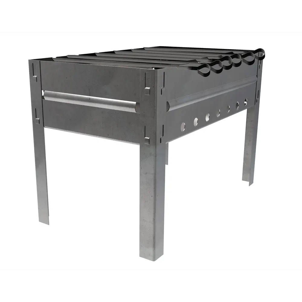 Мангал сборный Firewood 110751 0.6 мм 3x30x50 см Santreyd STLM-2036805 - Вид №1