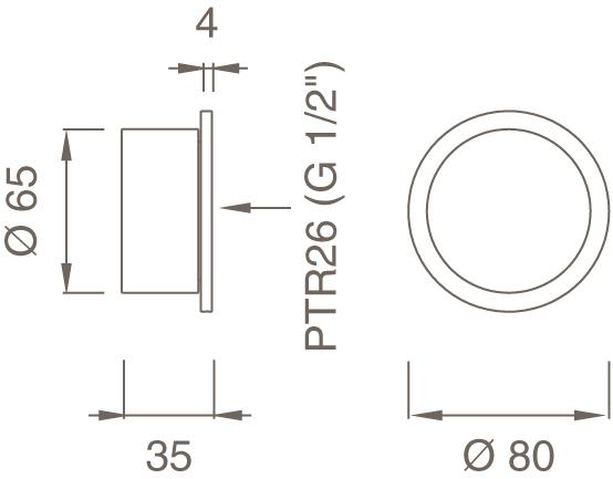 Ceadesign Настенный термостатический смеситель Cross Trm 05 - Вид №1
