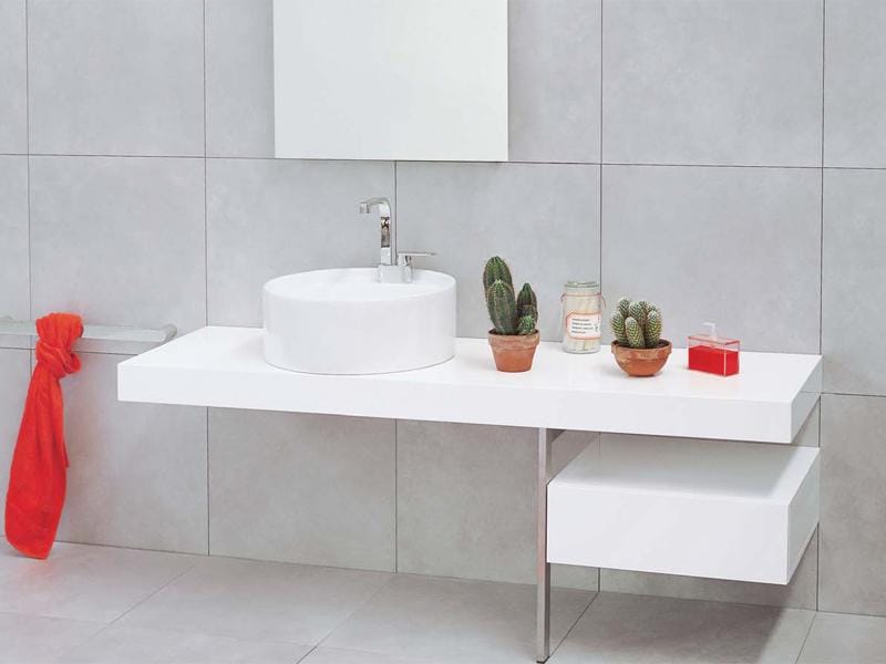 Керамическая круглая раковина с одной столешницей Ceramica Flaminia Twin ARCH-00039526 - Вид №1