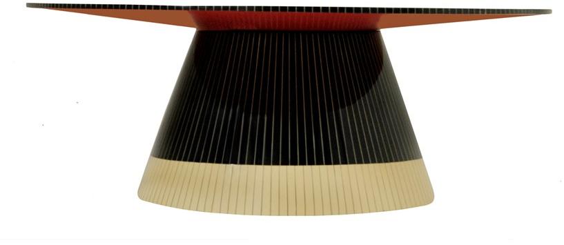 Scarlet Splendour Круглый журнальный столик Vanilla noir sun-id-1447289 - Вид №1