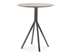 Круглый стол со стальной рамой