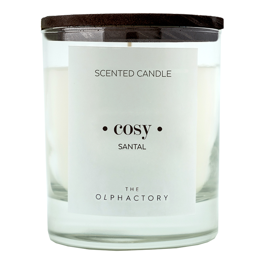 VV401SABTO Свеча ароматическая the olphactory, cosy black, Сандал 40 ч Ambientair 